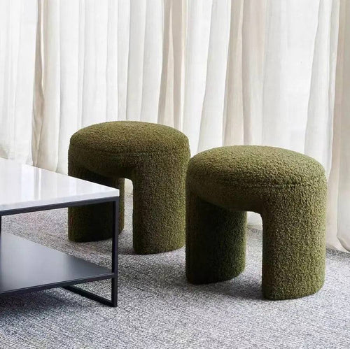 Green modern bounce pouf chair