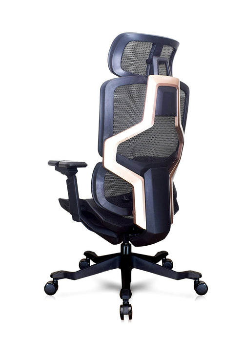 Back look of High-back office chair