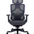 Back side of a black high‑back office chair