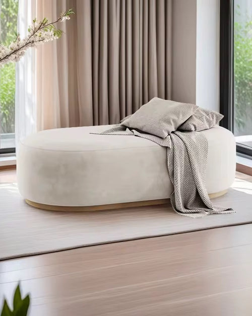 Enzo Ottoman — where classic elegance meets modern simplicity. Buy this Luxury Ottoman by Chair Collective: Luxury Furniture Store online in India. 
