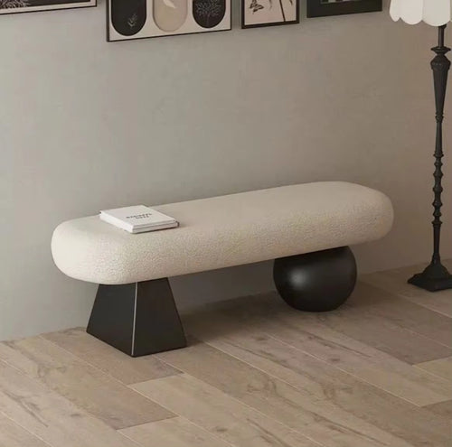 Side View of Everlyn Ottoman