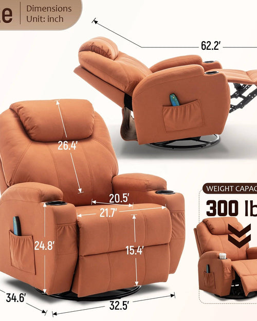 Lardo reclining armchair features