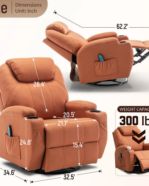 Lardo reclining armchair features