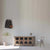 Stylish storage unit with metal base