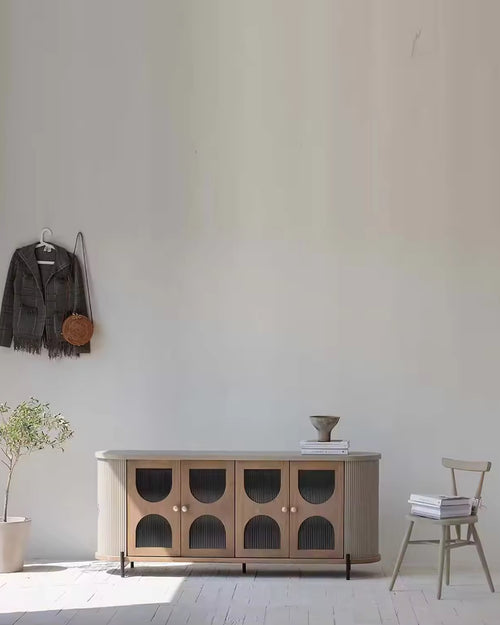 Stylish storage unit with metal base