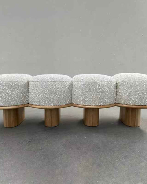 Fira Wooden Ottoman