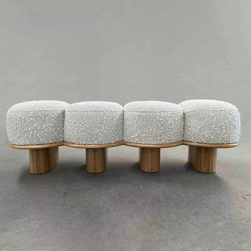 Fira Wooden Ottoman