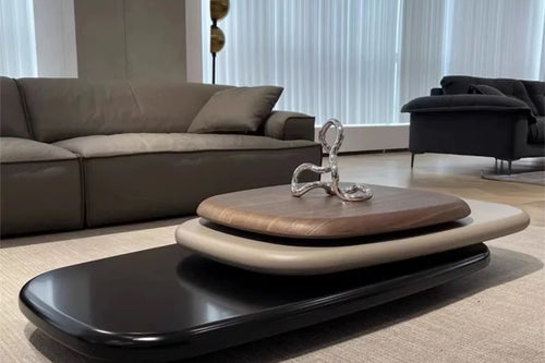 Stylish flippy table in living room