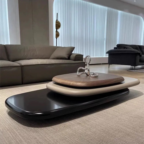 Stylish flippy table in living room