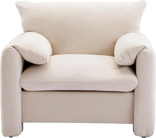 Close-up of Fluffo chair's plush fiber fabric