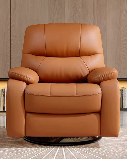 Luxury ergonomic recliner chair with soft fiber backrest