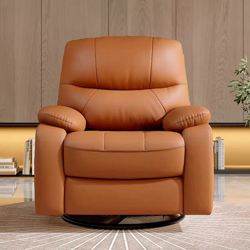 Luxury ergonomic recliner chair with soft fiber backrest