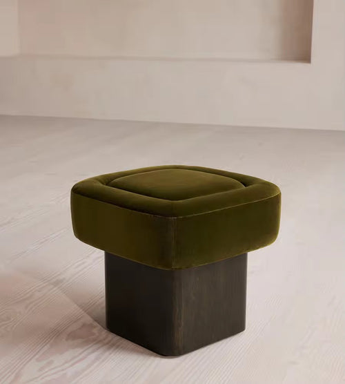 Discover the Ginger Pouf by Chair Collective — a fully upholstered modern pouf combining comfort, style, and craftsmanship. Luxury furniture online in India.