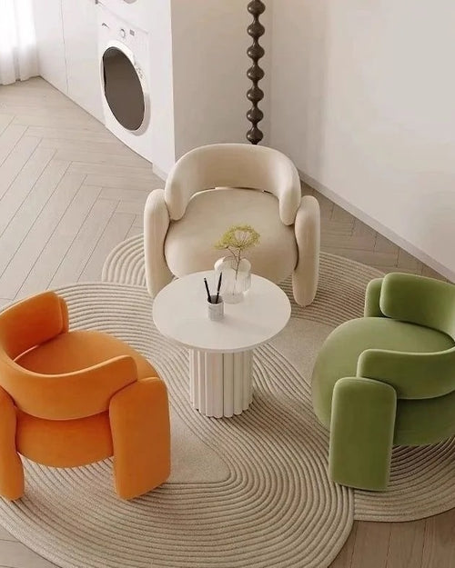 Tri-color Modern Armchair in living room