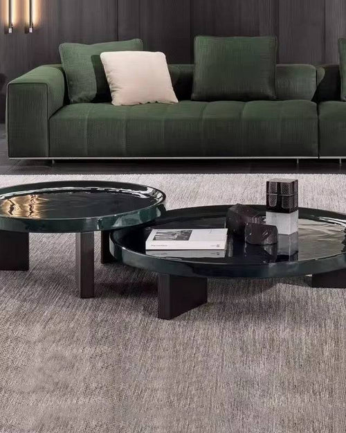 Coffee table set in glossy look