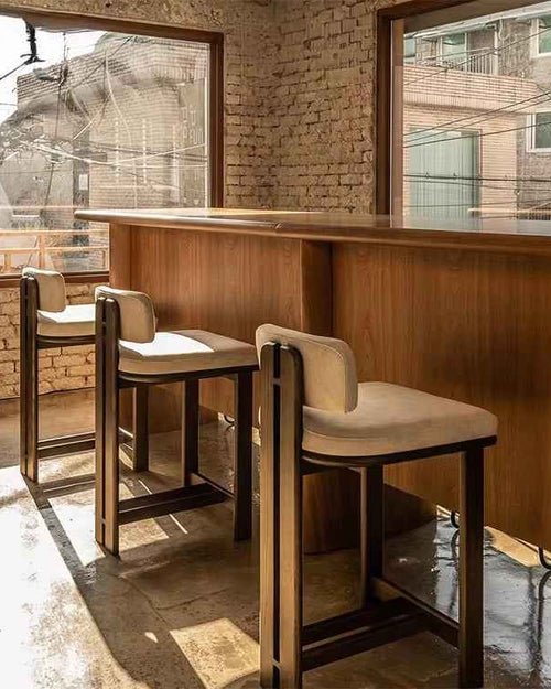 Grato Wooden Bar Chair