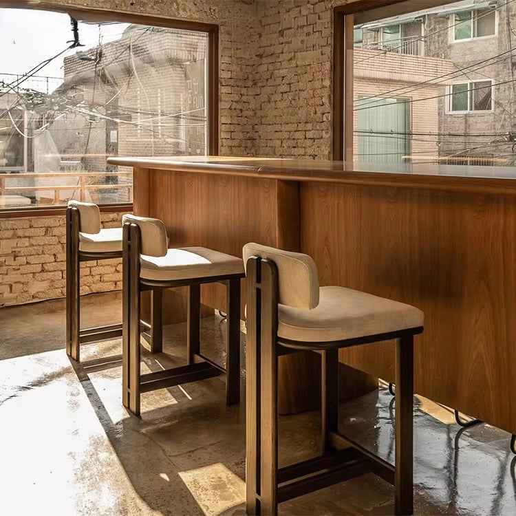 Grato Wooden Bar Chair