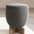 Front view of gray Cappadocia Pouf