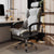 Sleek gray Cruiser gaming chair with neon piping