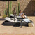 Side Profile of gray Gyro Outdoor Lounger