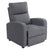 side view of compact ergonomic recliner chair