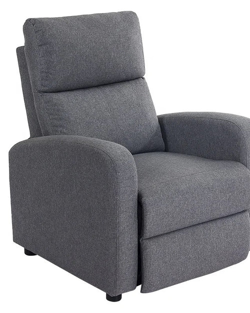 side view of compact ergonomic recliner chair