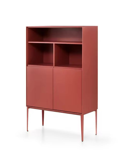Modern Greko red bookshelves and storage