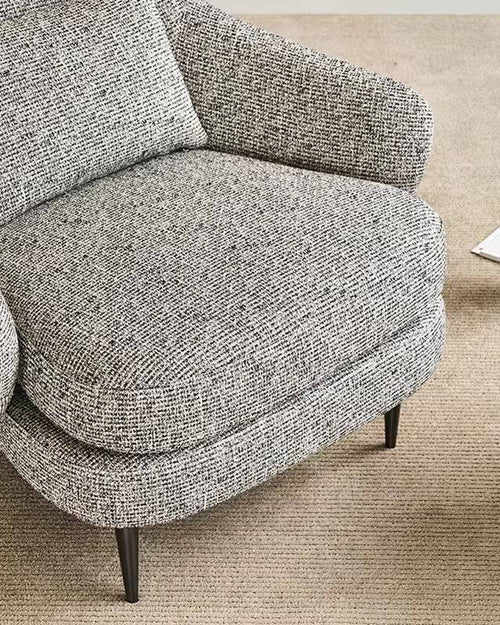 Close view of Hario chair with soft textured cushion
