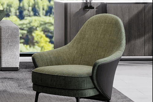 Side view of Hario green chair 