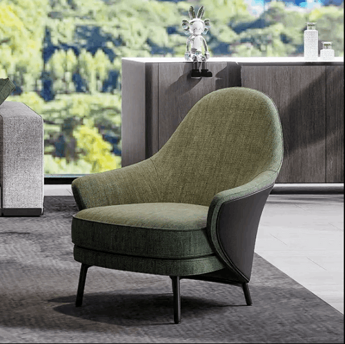 Side view of Hario green chair 
