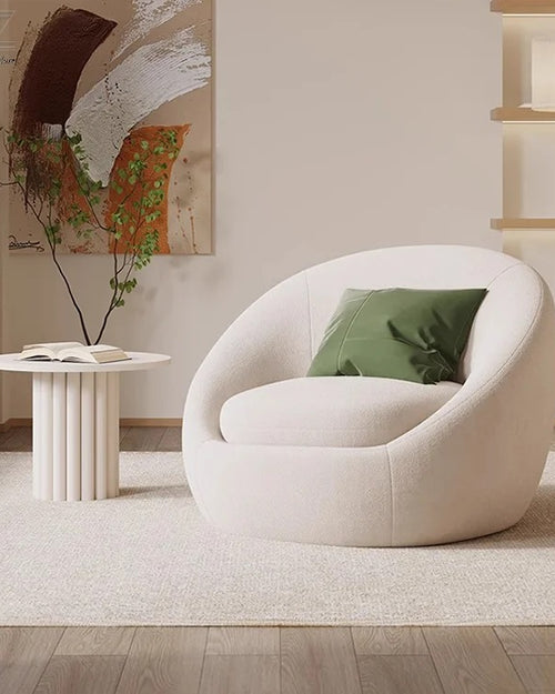Haris Low-seating Chair in white