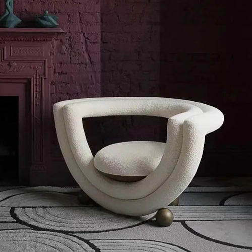 Elegant Harmony Lux lounge chair with unique curved design