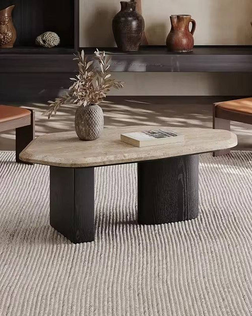 Modern coffee table in living room