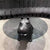 Top view of coffee table with glass top.