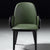 Front view of green hirdo chair