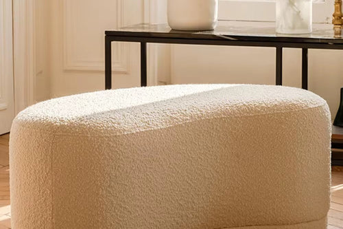Discover the Hocco Ottoman by Chair Collective — a luxurious bouclé accent ottoman crafted for modern interiors. Minimal, elegant, and versatile, it’s the perfect pouf for living rooms, bedrooms, or lounge spaces, adding a refined touch of comfort and timeless design. Luxury Furniture Store online in India