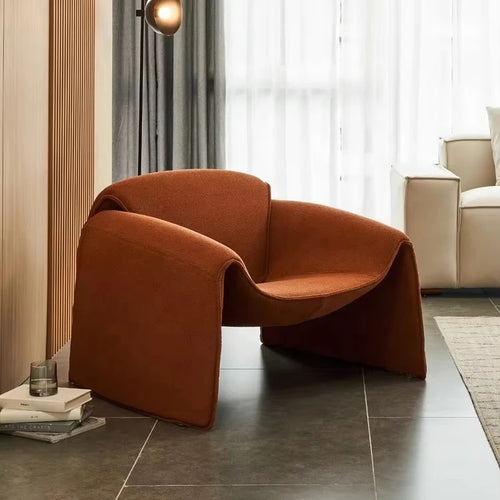 Hugo chair side view in living room 