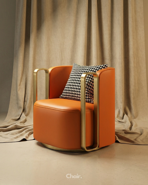 Luxury orange Anders chair Mumbai