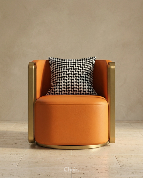 Luxury orange Anders chair Mumbai