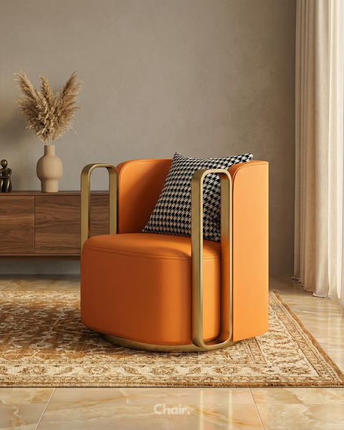 Luxury orange Anders chair Mumbai