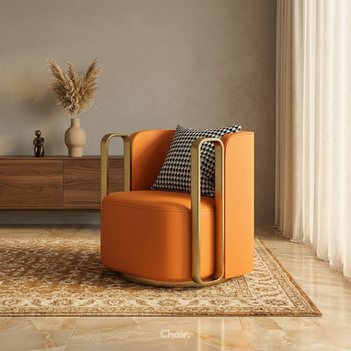 Luxury orange Anders chair Mumbai