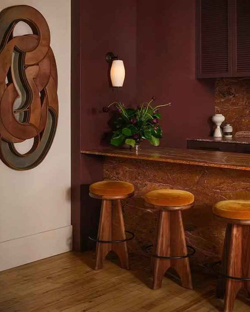Jeyo Wooden Bar Stool