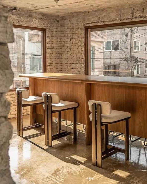 Grato Wooden Bar Chair