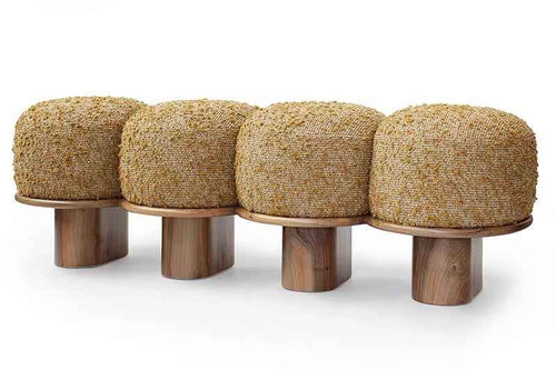 Fira Wooden Ottoman
