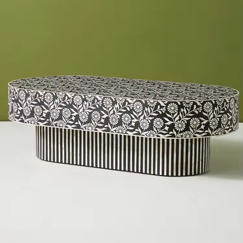 Luxury Coffee table with bone inlay by chair collective