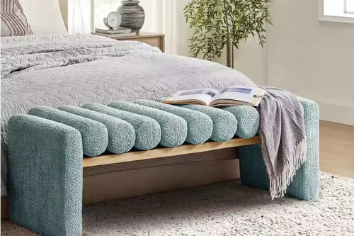 Luxury blue Chime ottoman Delhi