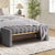 Luxury grey Chime ottoman Delhi
