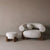 Luxury white Nomad accent chair Hyderabad
