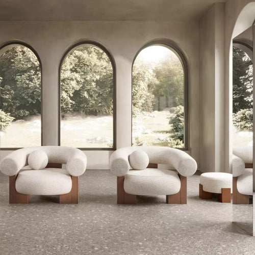 Luxury white Nomad accent chair Hyderabad