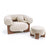 Luxury white Nomad accent chair Hyderabad